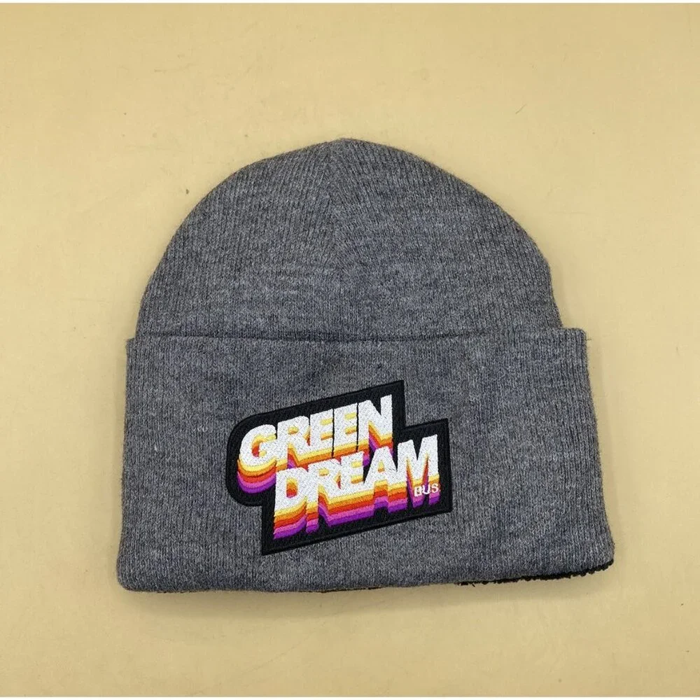 Green Dream Bus Gray Beanie Youth Women’s Size